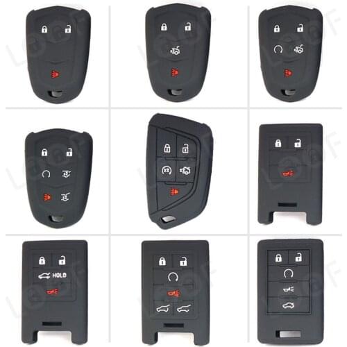 Rubber Car key Fob Cover Case For Cadillac Escalade CTS XTS ATS ATS-L XLS SRX 28T CTS-V XT5 CT6 Remote Parts Protect Skin Shell