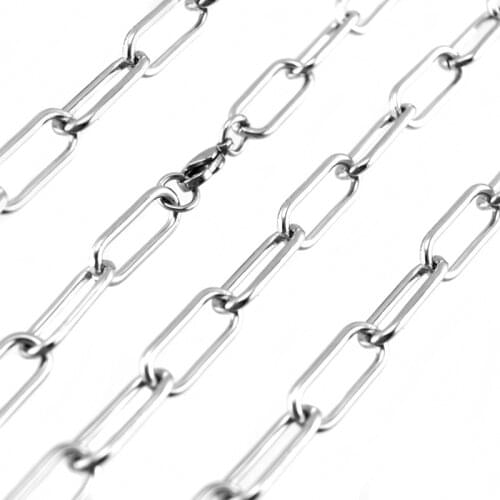 Silver Color/Gold Stainless Steel Chain Choker Necklace For Women Men Metal Lock Necklace Heavy Duty Padlock Choker Metal Collar