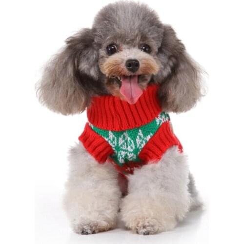 Warm Dog Cat Sweater Clothing Winter Turtleneck Knitted Pet Cat Puppy Clothes Costume For Small Dogs Cats Chihuahua Outfit Vest