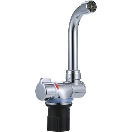 360 Dgree Rotation Kitchen Faucet Foldable Sink Water Tap Cold & Hot Water Kitchen Mixer RV Caravan Marine Boat Copper Faucets