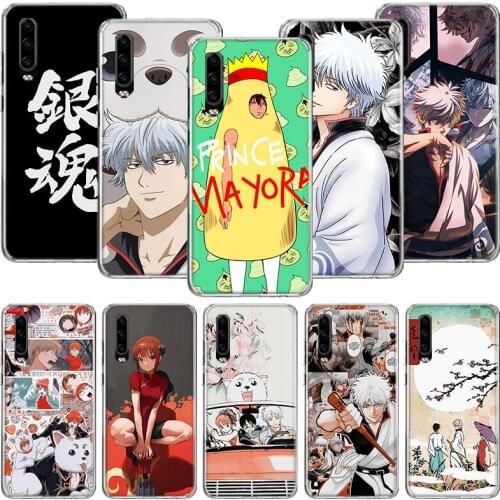 Gintama Funny Japan Anime Phone Case For Huawei P30 P40 P20 P10 Mate 20 10 30 Lite Pro P Smart Z Plus Printing Cover Coque Shell