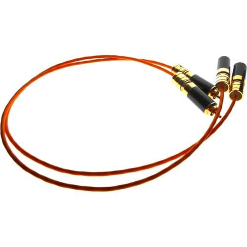 1Pair hifi High Quality Silver-plated wire 4-core shielded wire single crystal copper audio signal line RCA connector plug