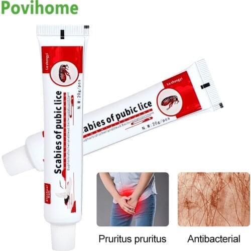 1Pcs 20g Anti-itching Ointment Head Lice Mites Removal Treatment Scabies Antibacterial Cream Skin Care Herbal Medical Plaster