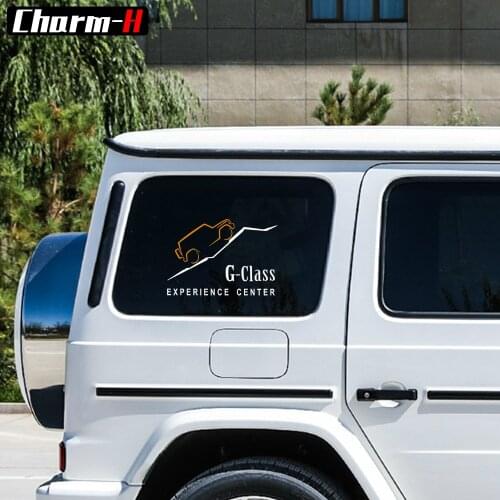 1X Reflective Vinyl Side Window Windshield Decal Stikcers for Mercedes Benz G63 G Class Experience Center Graphics Accessories