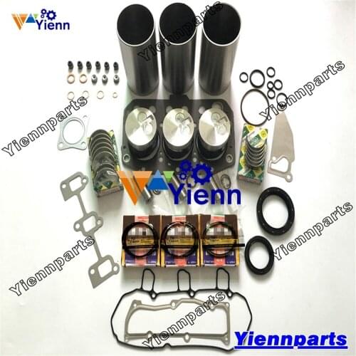 3D70E 3D70E-5XKAH Overhaul Rebuild kit With Cylinder For Komatsu Engine WA10-1 WA10-1EO Wheel Loader Repair Parts