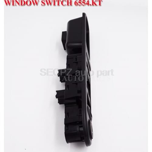 6554.KT 6554KT LHD Master Power Window Control Switch Electric For Peugeot 307 Break 2000-2014 307SW 2002-2014 307CC 2003-2014