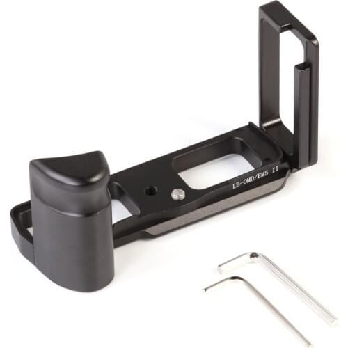 Quick Release Plate Hand Grip L Bracket for Olympus OMD E-M5 Mark II E-M5II Camera