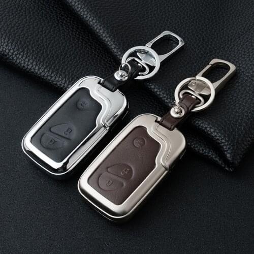 Zinc Alloy+leather Key Case For Car 3 Buttons For Lexus Es250 Rx270 Rx350 Car Key Cover