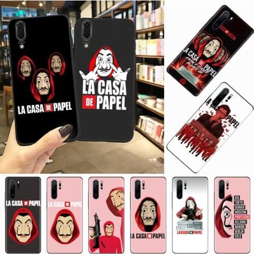 The paper house money heist Phone Case For Huawei honor Mate P 10 20 30 40 i 9 8 pro x Lite smart 2019 nova 5t