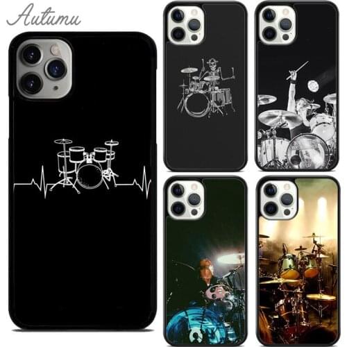 Drummer Playing Drums Phone Case for iPhone 11 12 Pro Max mini X XR XS SE 2020 5 6 7 8 Plus Samsung Galaxy S8 S9 S10 Cover shell