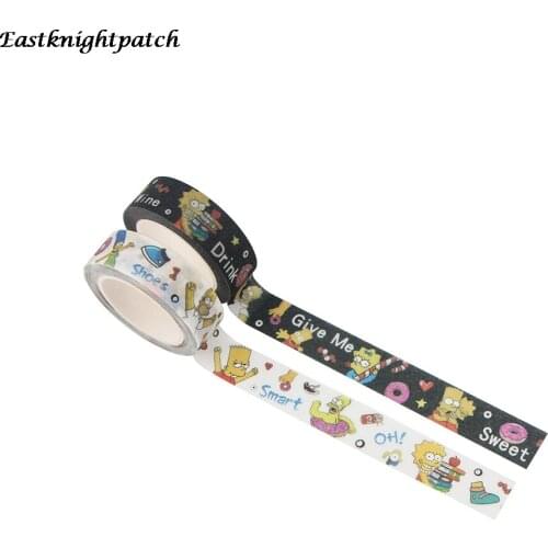 E2319 Cartoon Washi Tape Scrapbooking Decorative Matte surface Adhesive Tapes Paper Japanese Stationery Sticker