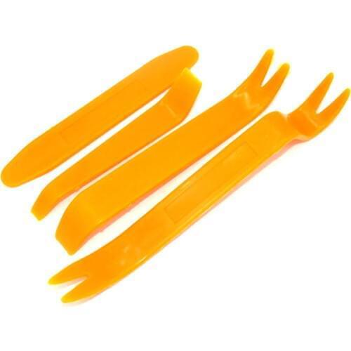 4 Pcs/set Car Radio Removal Tool Disassembly Plastic Trim Panel Dashboard DVD Player Auto Removal Audio Special Disassembly Tool