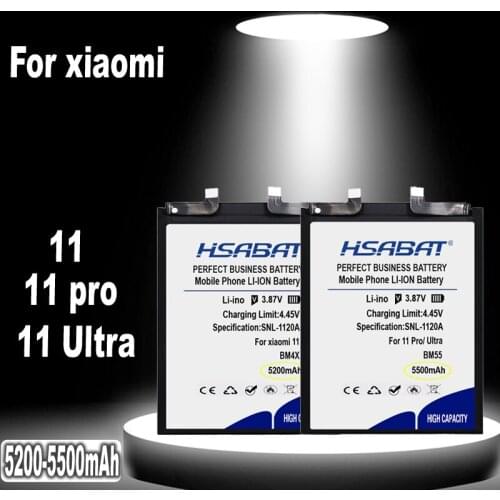 Top Brand 100% New 5200-5500mAh BM55 BM4X Battery for Xiaomi Mi 11 pro 11pro 11 Ultra in stock