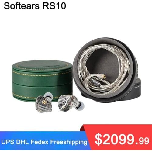 Softears RS10 10BA Balanced Armature In-ear Monitor Earphone IEM Reference Sound Series with 2 Pin 0.78mm Headset Earbuds