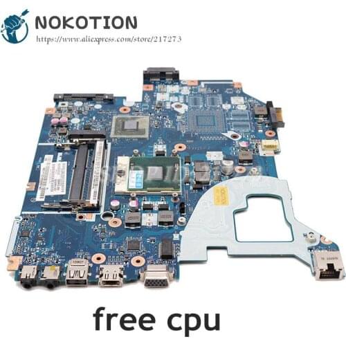 NOKOTION For Gateway NE56R V3-571G E1-571G NV56R Laptop Motherboard Q5WTC Q5WV1 LA-7912P DDR3 HM70 Free CPU