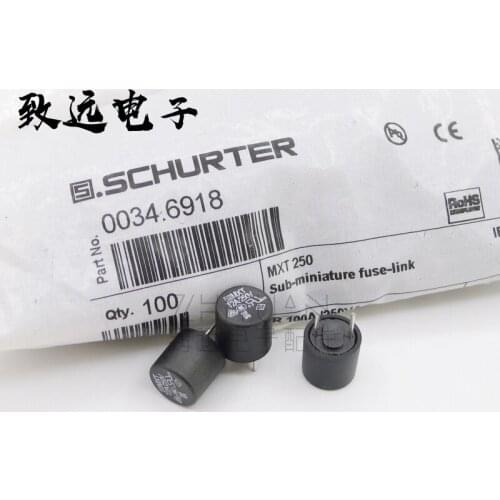 Original new 100% 0034.6918 MXT250 T 2A 250V round fuse