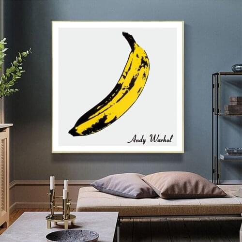 Andy Warhol "banana" Pop Art Poster Decoration Painting Canvas Painting Posters and Prints Wall Pictures for Living Room Decor
