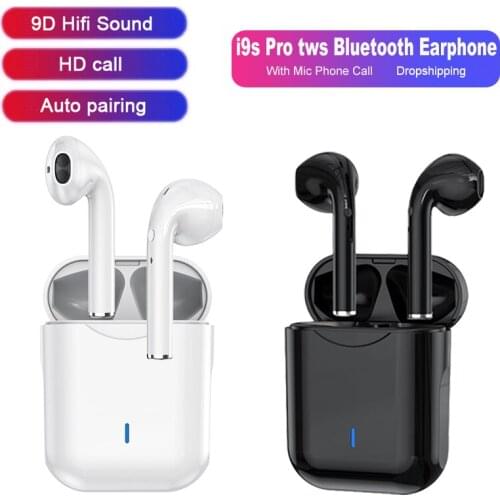 NEW i9s tws Mini Bluetooth Earphones Wireless Headphone Stereo Sports Earbuds With Mic Charging Box Headsets for xiaomi iPhone