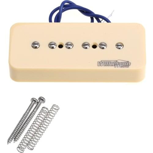 Wilkinson M Series Alnico 5 P90 Soapbar Bridge Pickup for Les Paul/ SG Electric Guitar, Cream
