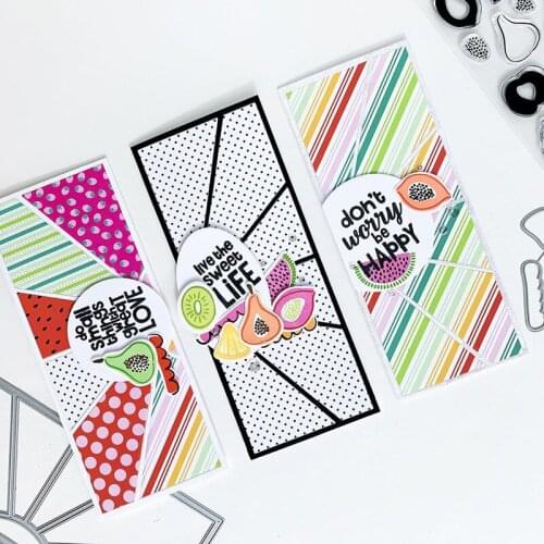 Cutting Dies Of Strip Polygon Irregular Scrapbooking Paper DIY Postcard Handcraft Stencil Album Collect Embossing Mold