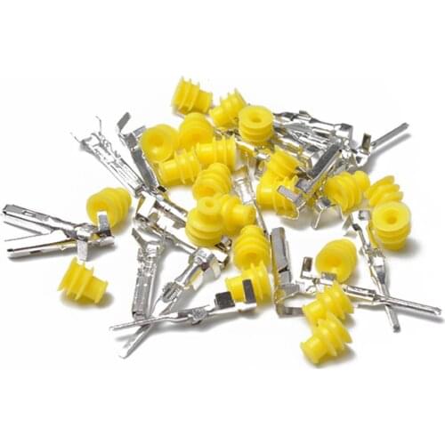 15 Sets 2 Pin Sealed Waterproof Electrical Wire Connector Plug Marine Car High Performance