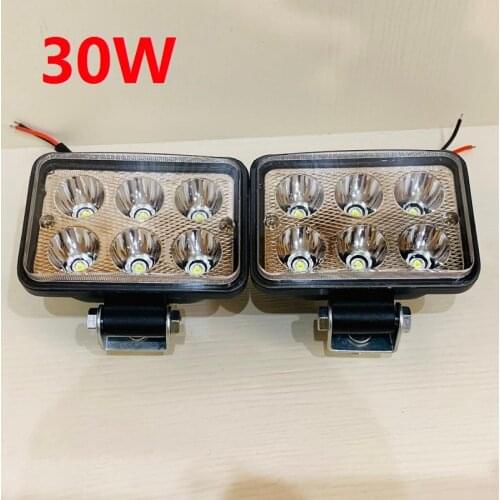 2x 30W LED Spot Car fog lamp Led Day driving Light 12-80V Auto SUV ATV 4X4 Offroad Truck Waterproof Headlight Spotlight Headlamp