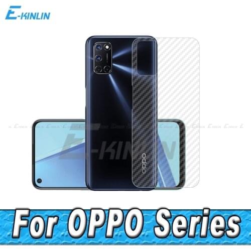3D Carbon Fiber Rear Screen Protector For OPPO A72 A73 2020 A74 Back Cover Protective Guard Film Not Tempered Glass