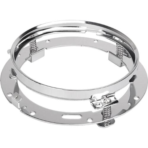 7" Round LED Headlamp Mount Ring Bracket Motrocycle For Harley Electra Glide Road King Softail