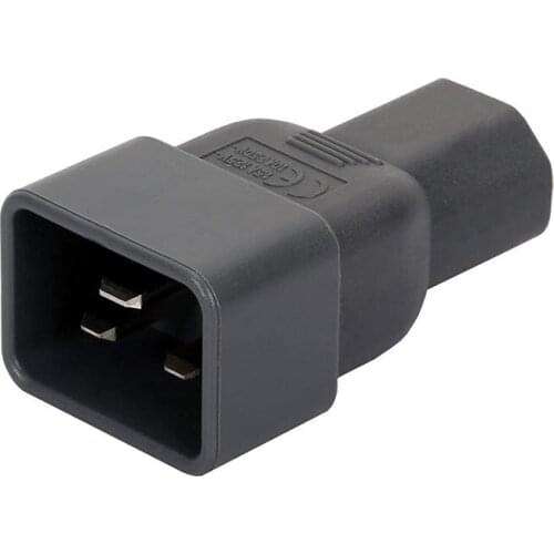 Beige Color IEC 320 C13 to C20 AC Adapter, IEC 15A to 10A,16A to 10A AC Converter,C20 16A to C13 10A Power Connector