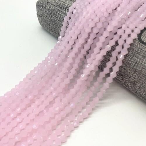 100pcs 4mm Bicone Austria Crystal Beads charm Glass Bead Loose Spacer Bead for DIY Jewelry Making#JJ22