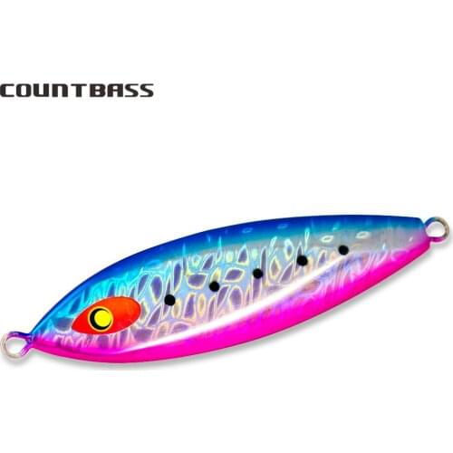 Countbass 190g 6.7oz Slow Jerking and Long Falling Jigs Wobbling Action Metal Lead Jigging Fishing Lures for Saltwater
