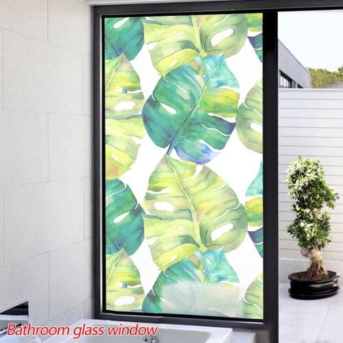 Colorful Self-adhesive Glass Window Stickers Bathroom Cellophane Glass Film Translucent Bathroom Cellophane Shading Windows