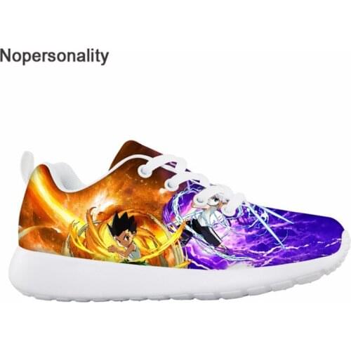 Nopersonality Children Shoes for Kids Boys Breathable Flat Sneakers StudentsHunter X Hunter Killua Zoldyck Sports Running Shoes