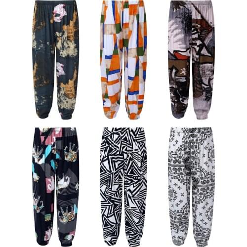 Kids Pants Boys And Girls Casual Loose Long Pants Summer 2021 New Fashion Print Beach Pants Children Trousers Teenage Sweatpants