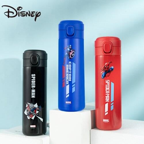 Disney Marvel Series Childrens Thermos Mug Portable Cartoon Stainless Steel Male and Female Students Direct Drink Duckbill cup