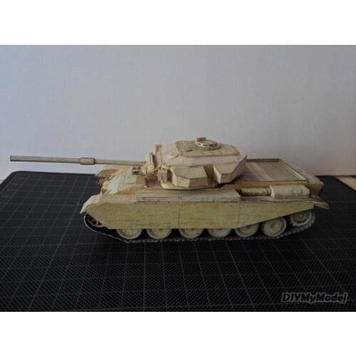 DIYMyModeI British Centurion main battle tank DIY Handcraft Paper Model KIT Handmade Toy Puzzles Gift Movie props RU(Origin)