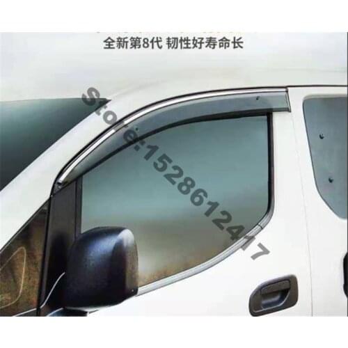 For Nissan NV200 2010-2020 Car Styling Window Visor Vent Shade Rain Sun Guard Deflector Awnings Shelters Covers