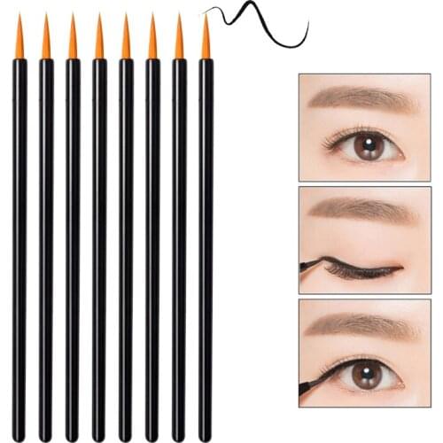 HOT 100 pcs Disposable Eyeliner Brushes Professional Eye eyebrow lip Brush Eyeshadow Tool Lip Eyeliner Brushes makeup Tools