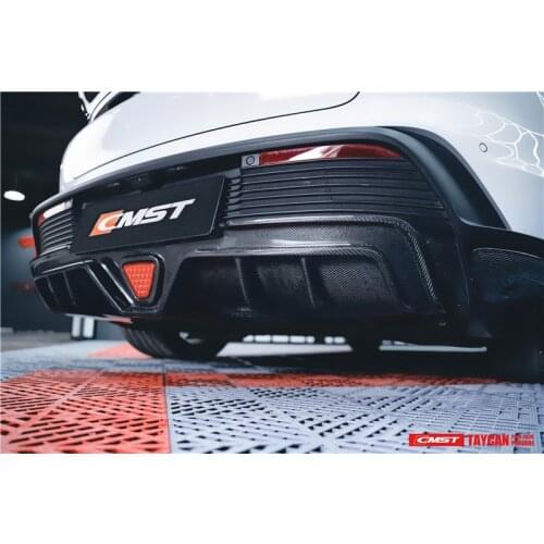 Suit For Lip Front Skirt Tailing Kit Retrofitting Turbo with Porsche Taycan Carbon Fiber