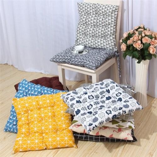 Square Chair Cushion Dinning Seat Cushion Non-Slip Office Seat Mat Comfortable Sitting Pillow Buttocks Decorative Cushion