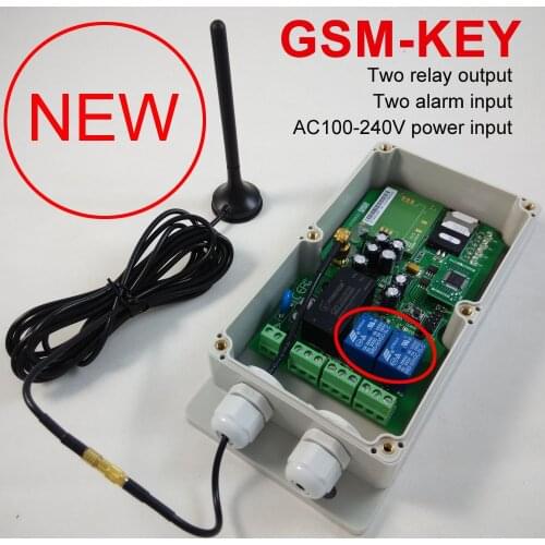 New designed GPRS version WAFER GSM-KEY-AC200 GSM SMS Remote control gsm gate opener /door and gate access control