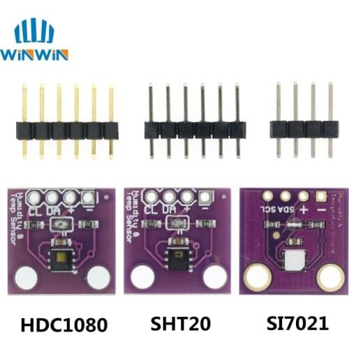 1PCS DC1080 Si7021 SHT20 Industrial High Precision Humidity Sensor with I2C Interface GY-213V-SI7021