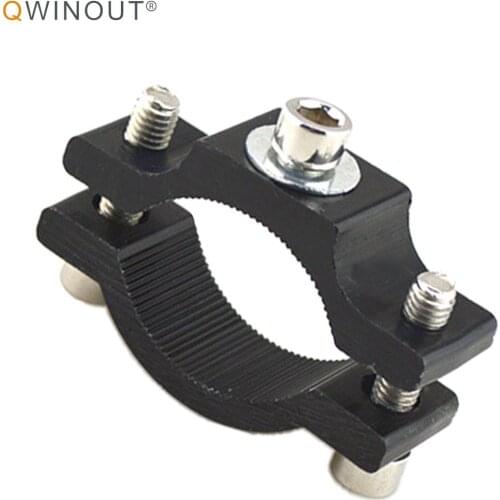 QWINOUT Handlebar M6 Screw Cycling Clip Clamp Bike Flashlight Torch Mount LED Head Front Light Holder Clip Bicycle Accessories