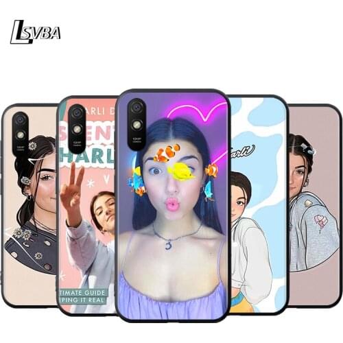Charli Damelio Silicone Cover For Xiaomi Redmi K40 K30i K30T K30S K30 K20 10X Ultra Pro Black Soft Phone Case Shell