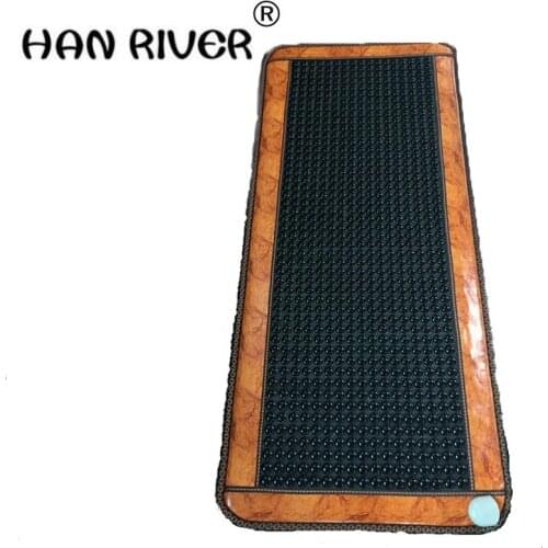 High Quality Jade tourmaline mattress bamboo carbon fiber cushion jade mattress jade cushion electric heated 70X160CM for Sale