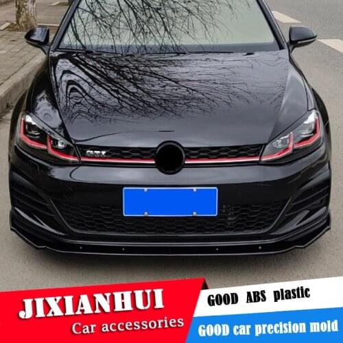 For Volkswagen Golf 7.5 GTI Body kit spoiler 2014-2018 Golf 7 R CS Rear lip rear spoiler front Bumper Diffuser Bumper Protector