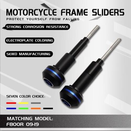 Motorcycle CNC Crash Pad Frame Slider Protection Guard For F800R 2015 2016 15 16 ORANGE RED BLUE GREEN GOLD SILVER BLACK