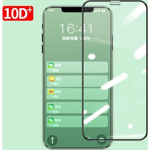 10D Full Cover Tempered Glass on For iphone 12 11 Pro Max 12 mini Screen Protector Glass For iphone 11 X XS XR 6 7 8 Plus Glass