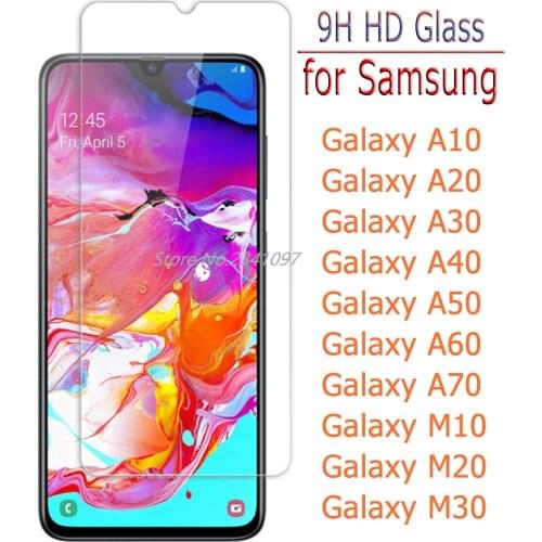 Screen Protector for Samsung Galaxy A50 A30 A10 A20 A40 A70 A60 M20 M30 Glass Protective Film for Samsung J7 A50 Tempered Glass