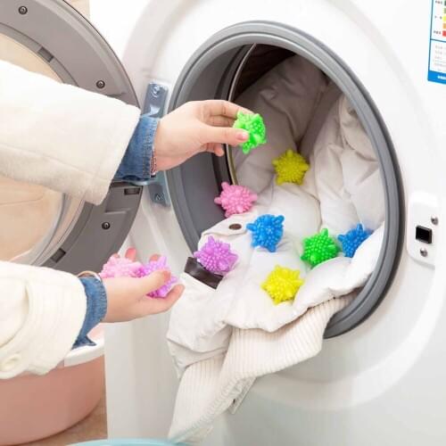 10Pcs Dryer Balls Eco Friendly Laundry Ball Keeping Laundry Soft Fresh Washing Machine Balls for Cleaning Clothes Reusable